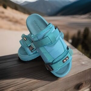 NIB‎ Seichi Yoroi V2 Shoes Mens Sz 11 Forest Green / Blue Street, Slide ,Sandals